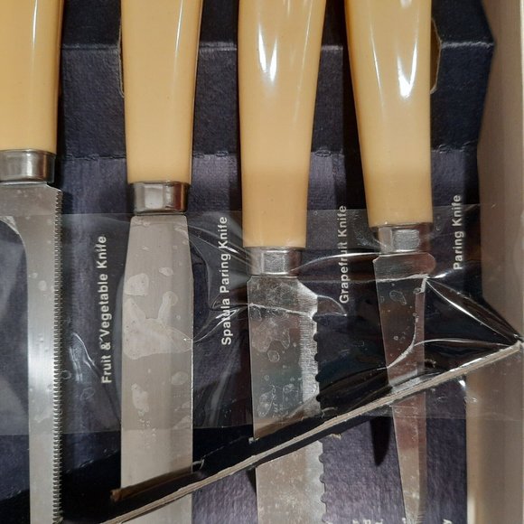Vintage Quikut Stainless Steel Set of 5 Kitchen Knives. - Picture 4 of 4